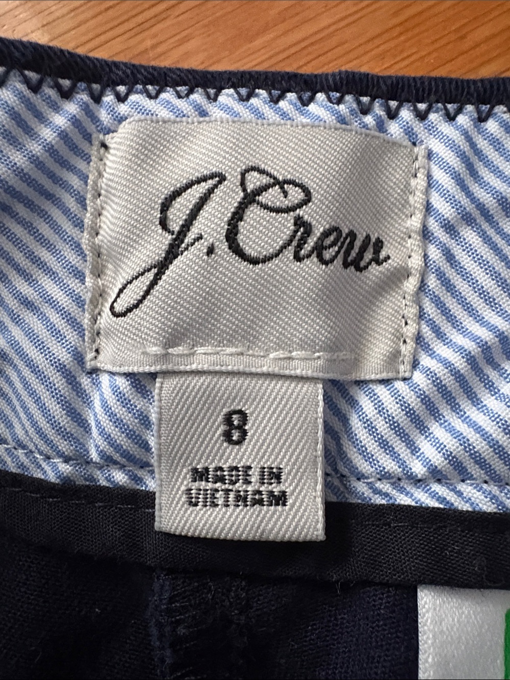 J. Crew Navy Mid-Rise Tailored Bermuda Shorts - Picture 2 of 10
